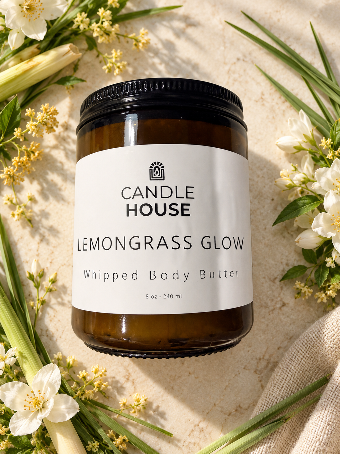 Lemongrass Glow Whipped Body Butter 8 oz