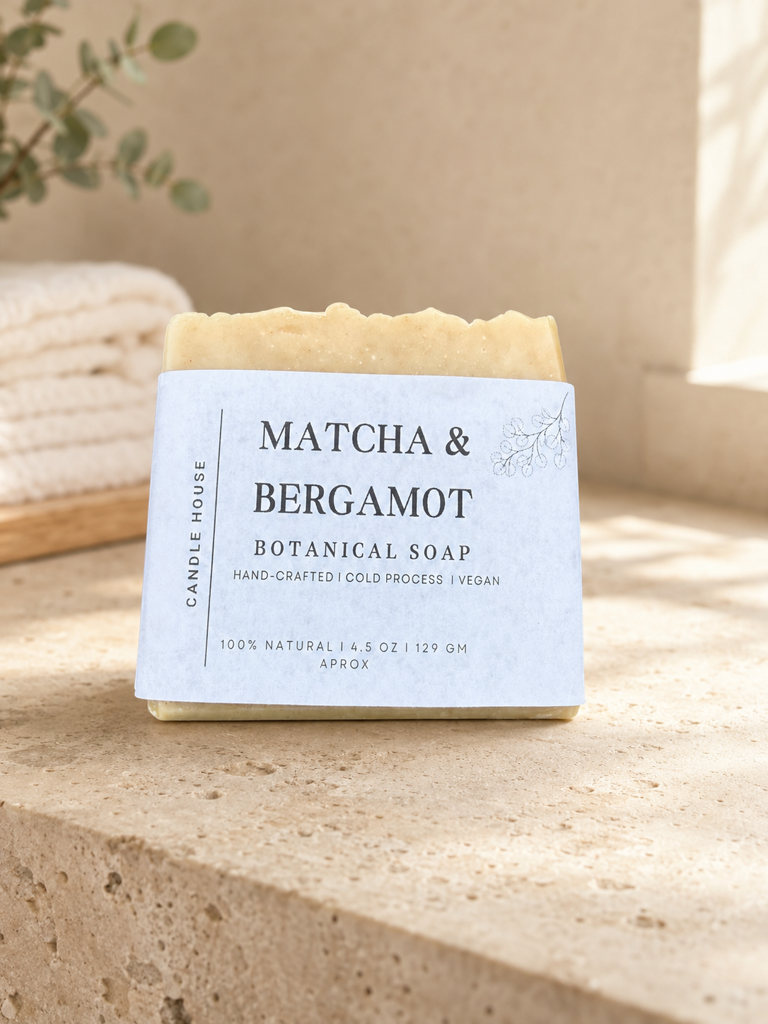 Matcha & Bergamot Botanical Soap